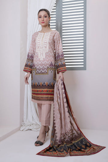 Bonanza Satrangi Pink Lawn Suit Ssk223p06 Eid Pret 2022 Online Shopping